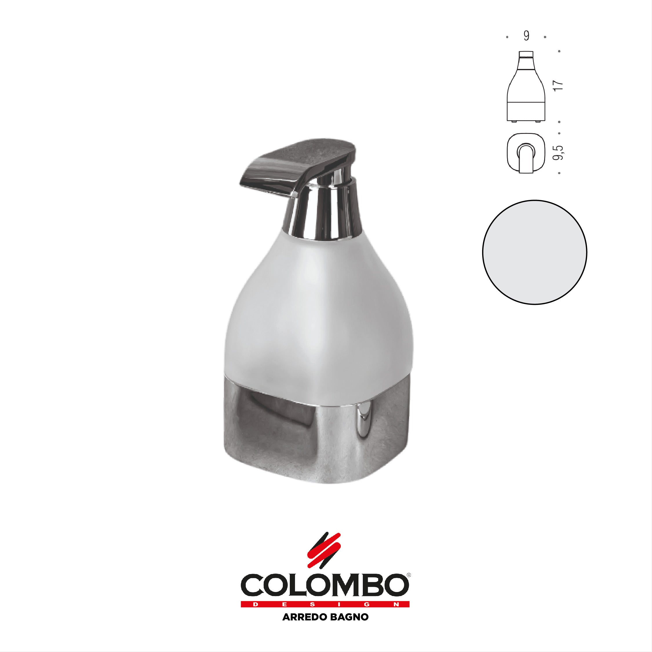 Alizé Spandisapone (L.0,50) d'appoggio - Colombo design arredo bagno - Imhoff Handles