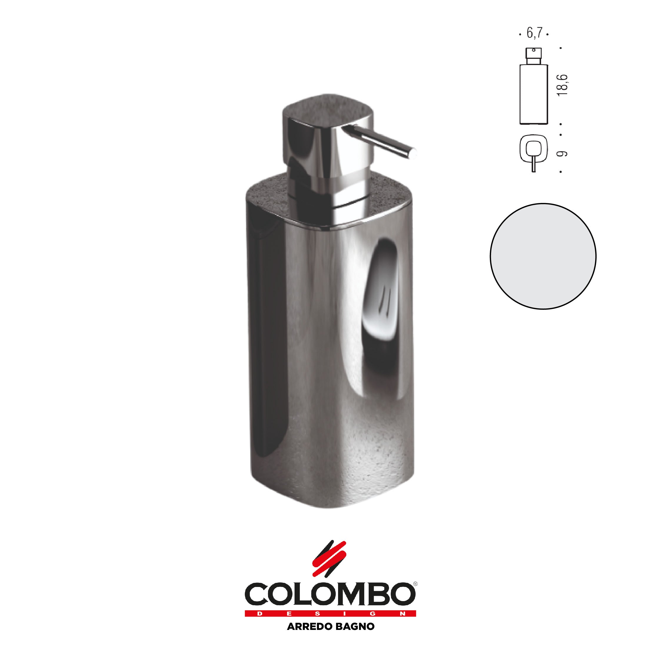 Trenta spandisapone (L.0,30) d'appoggio - Colombo design arredo bagno - Imhoff Handles