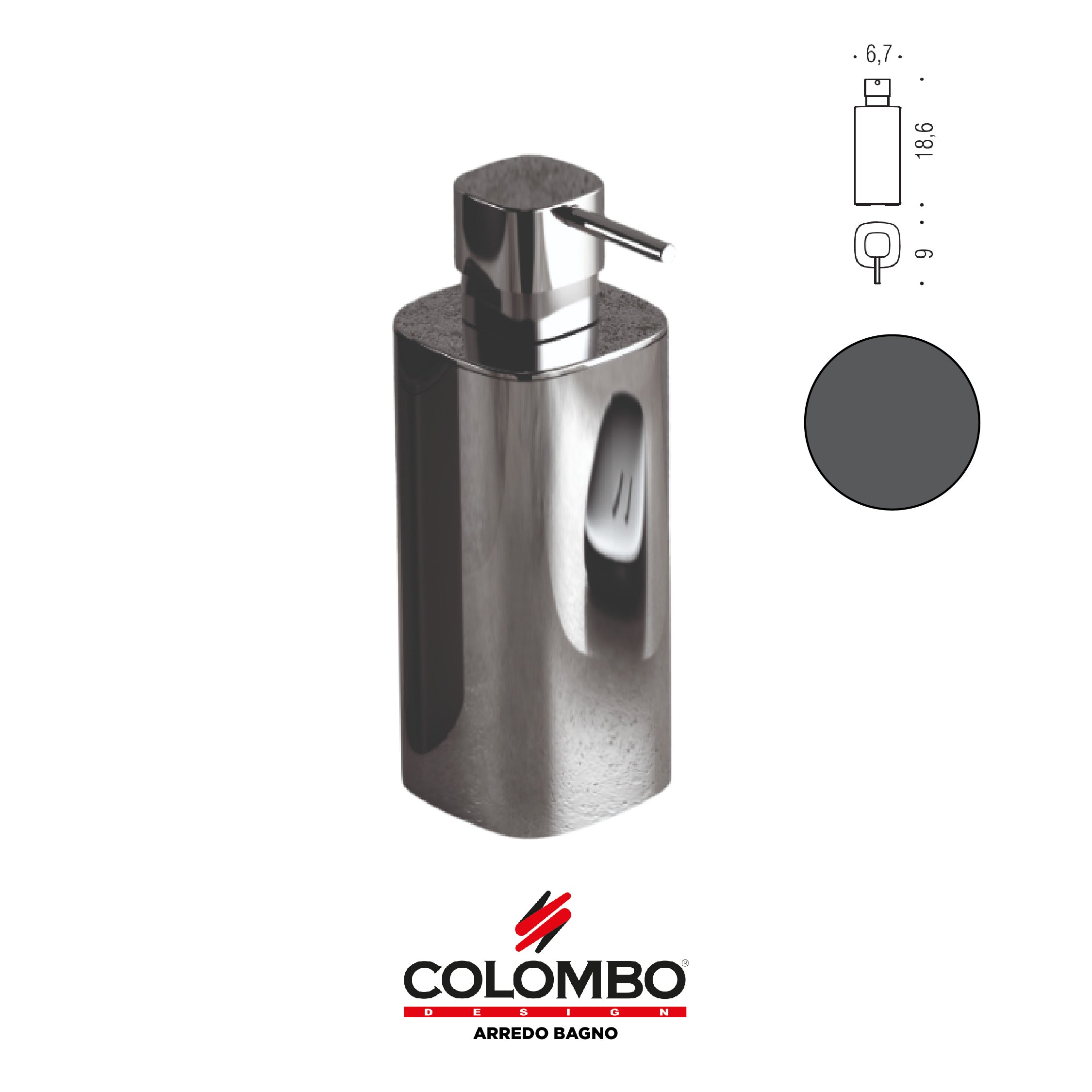 Trenta spandisapone (L.0,30) d'appoggio - Colombo design arredo bagno - Imhoff Handles