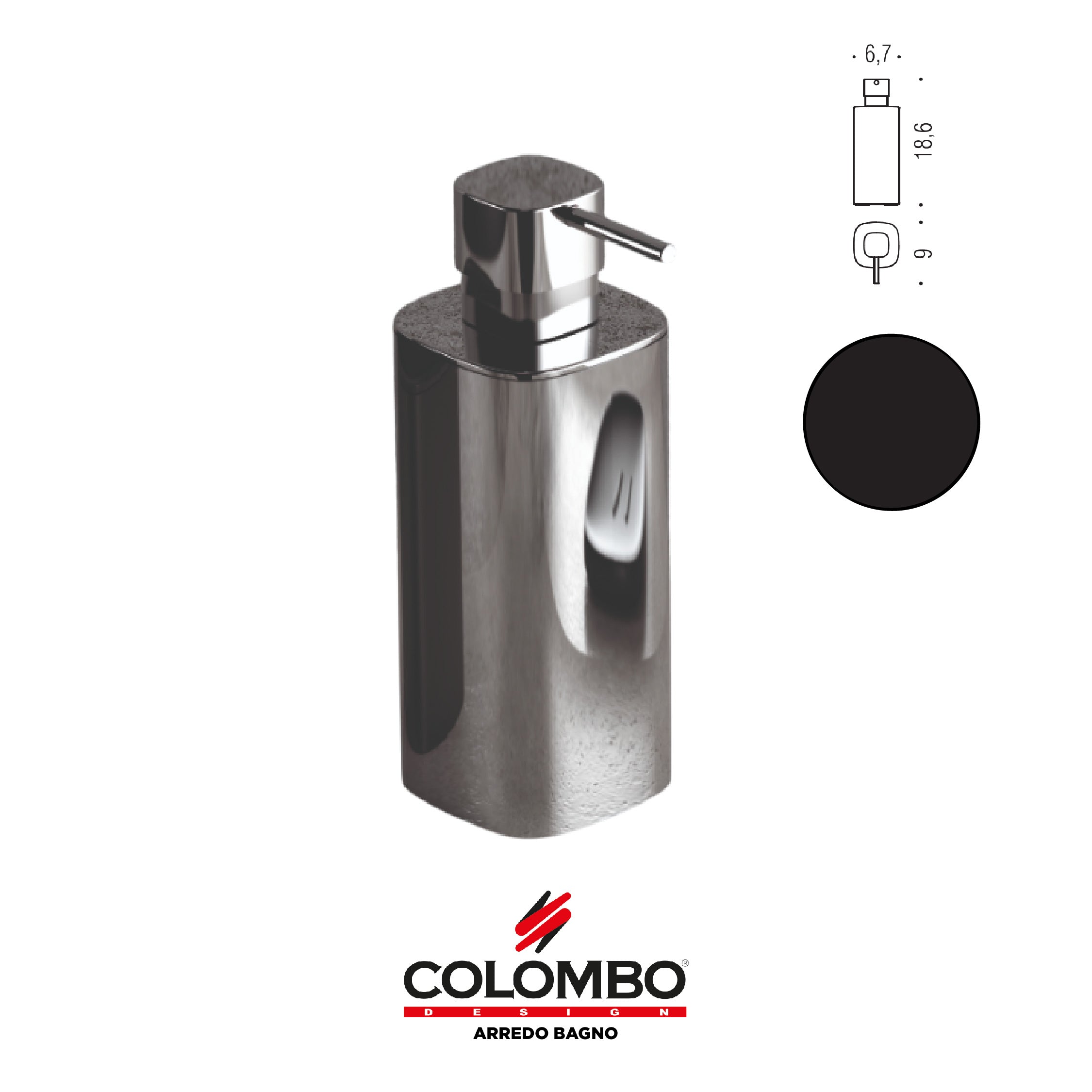 Trenta spandisapone (L.0,30) d'appoggio - Colombo design arredo bagno - Imhoff Handles