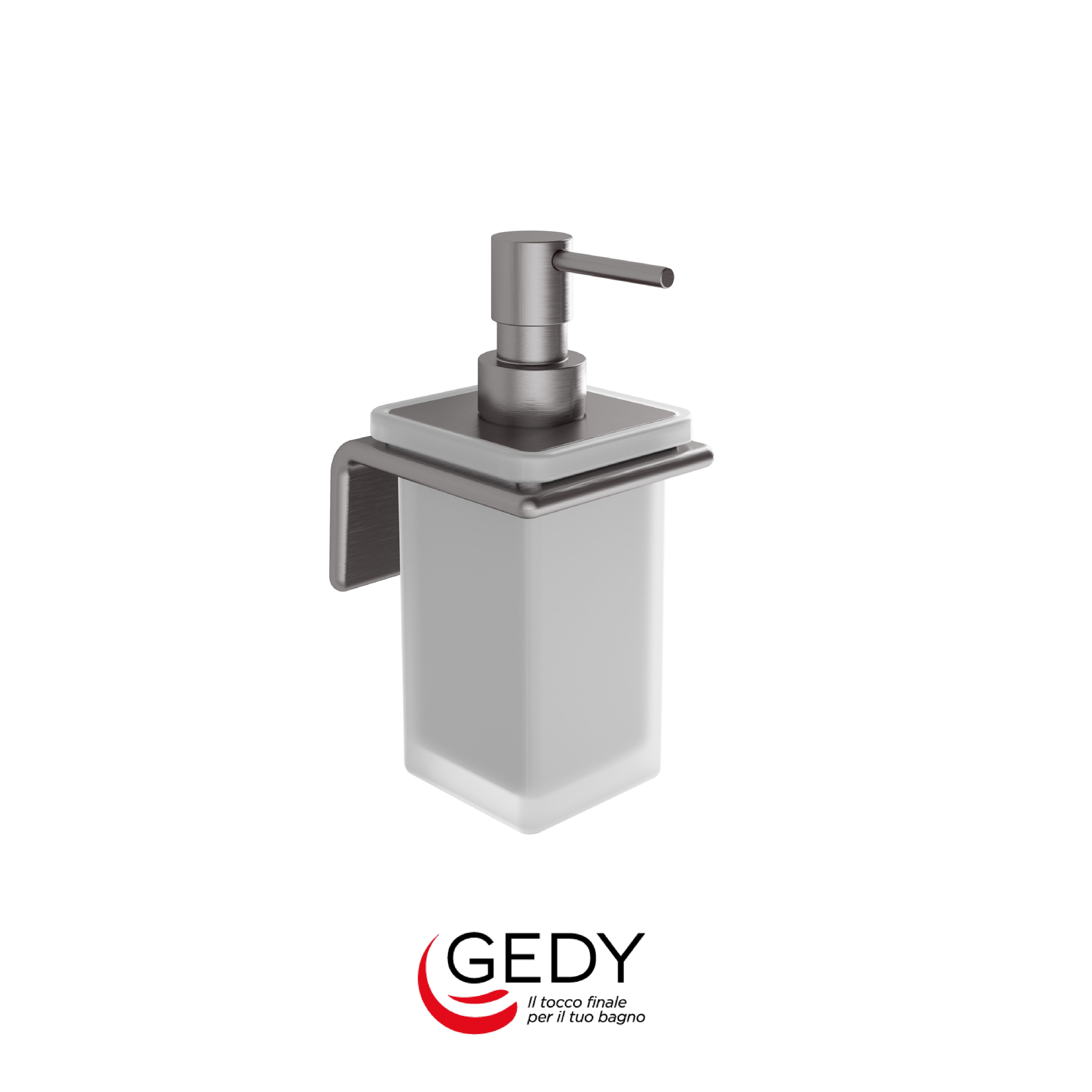 GEDY Il Giglio - Dosasapone con erogatore in Cromall® - 81 - Gun metal