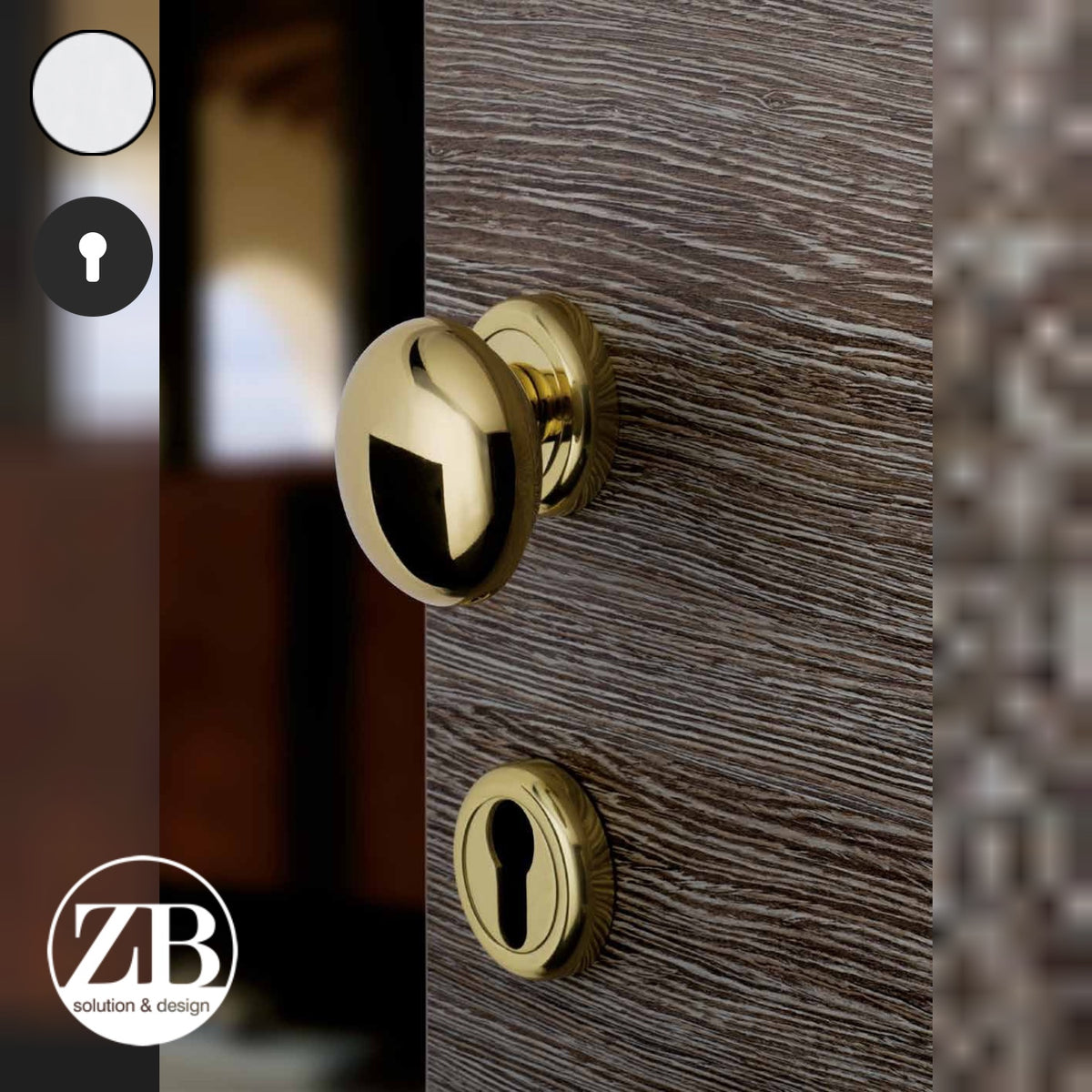 ZB - Maniglie Lady M - Maniglia per porta interna - CRS - Cromo satinato / Tonda / Yale