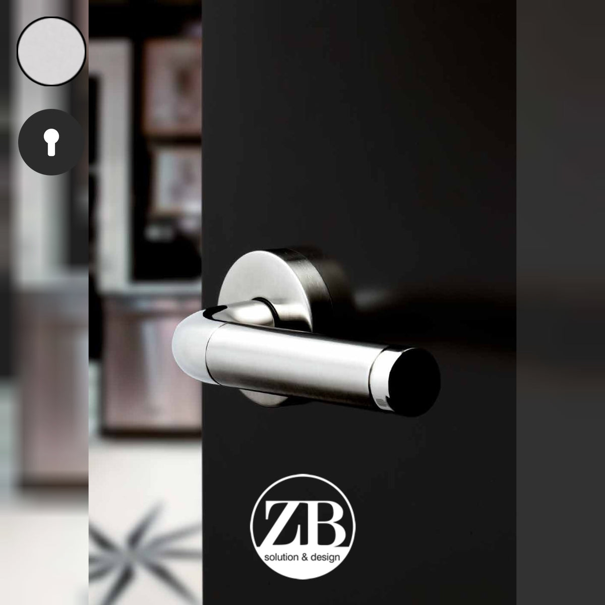 ZB - Maniglie Lucy - Maniglia per porta interna - ILS - Acciaio inox lucido/satinato / Tonda / Yale