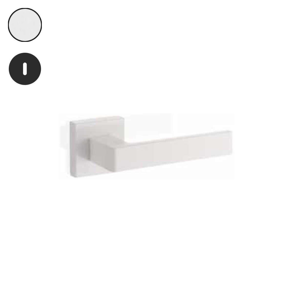 ZB - Maniglie Time - Maniglia per porta interna - CRS - Cromo satinato / Tonda / Patent