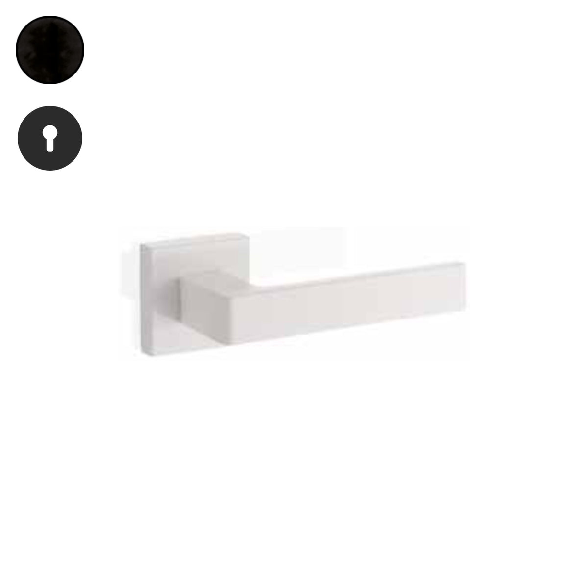 ZB - Maniglie Time - Maniglia per porta interna - NOP - Nero opaco / Tonda / Yale