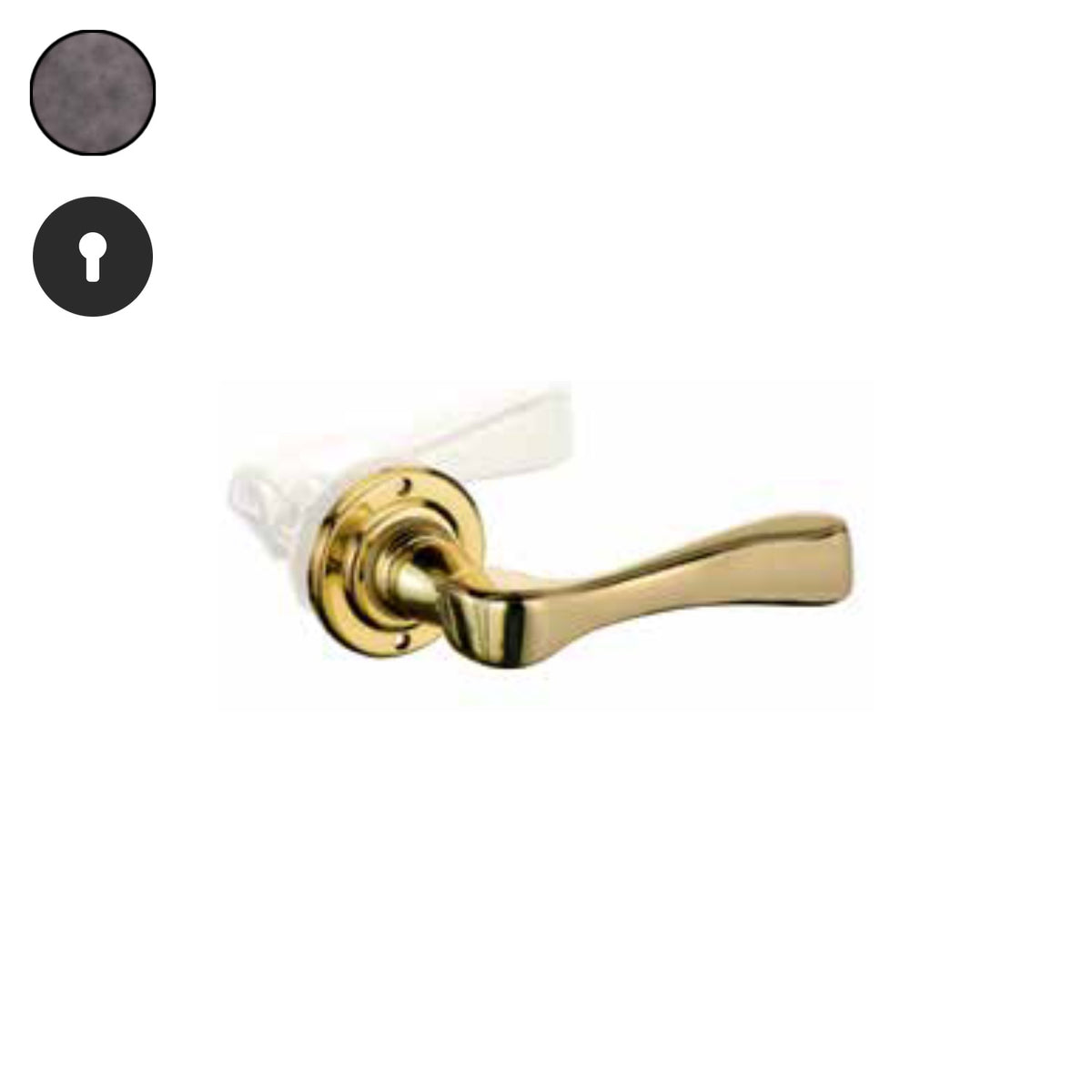 ZB - Maniglie ZB 360M - Maniglia per porta interna - OBO - Ottone bronzato opaco / Tonda / Yale